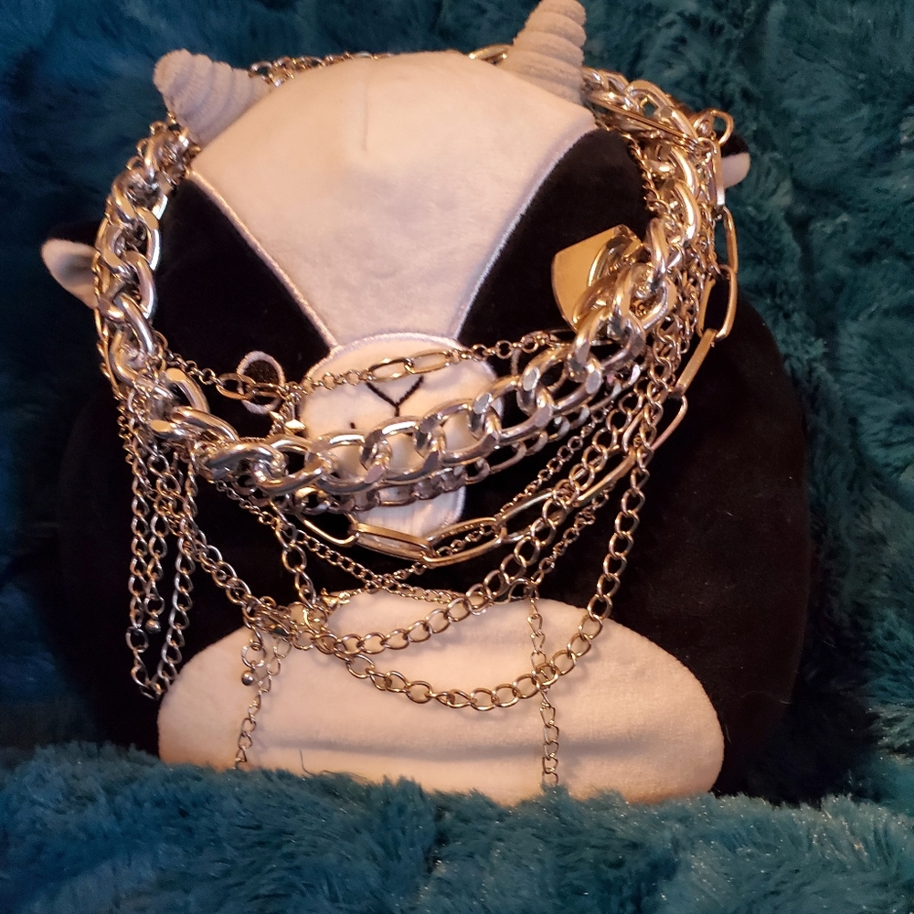 Silver Chain Necklace Lot